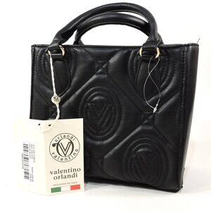 Valentino Orlandi Convertible Small Quilted Tote/crossbody Handbag